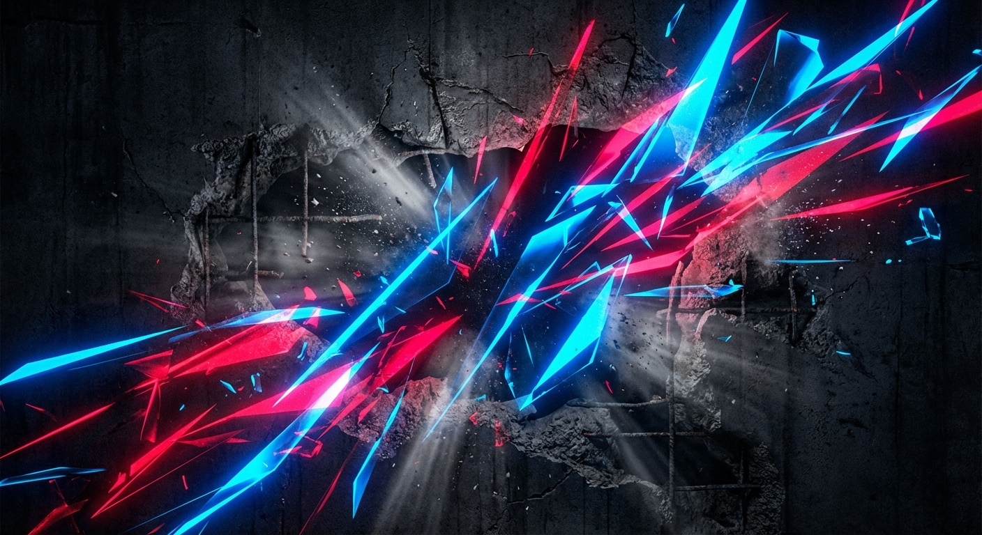 Neon light streaks background